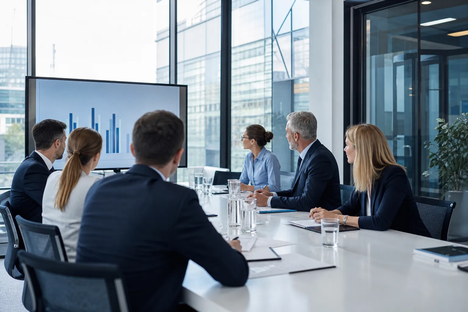 Professionals in a meeting